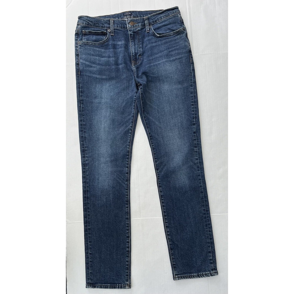 J Crew Jeans Mens 32x32 Blue Slim Fit Flex Denim Pants Stretch